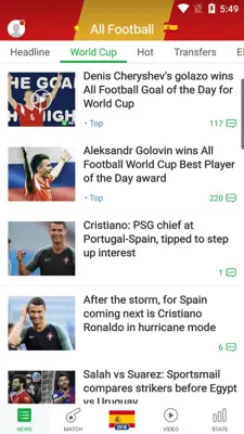 All Football - News & Scores android App screenshot 1